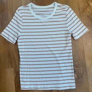 A New Day Striped Ribbed t-shirt